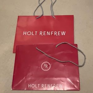 📖Two Holt Renfrew gift bags with drawstring